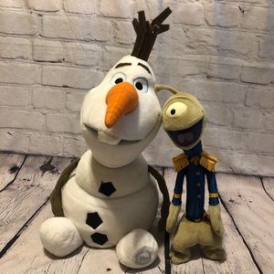 Disney Olaf Large Plush & Pleakley plush